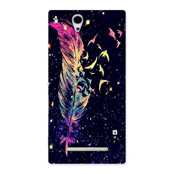 Feather Bird Fly Back Case for Sony Xperia C3