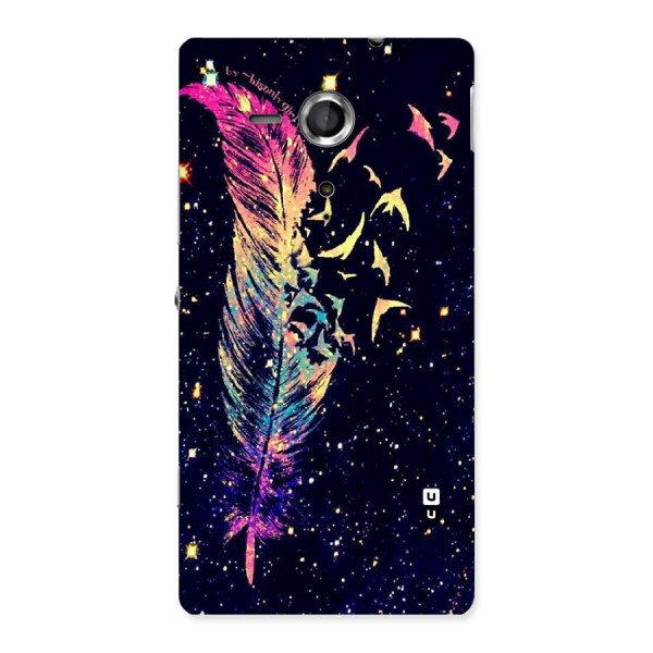 Feather Bird Fly Back Case for Sony Xperia SP