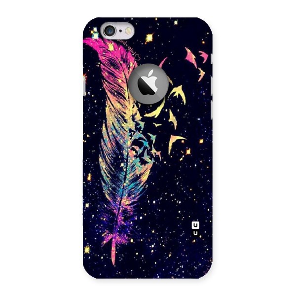 Feather Bird Fly Back Case for iPhone 6 Logo Cut