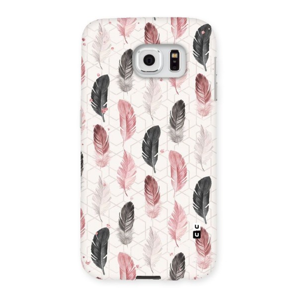 Feather Line Pattern Back Case for Samsung Galaxy S6