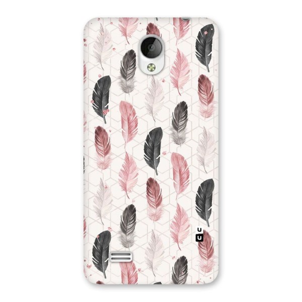 Feather Line Pattern Back Case for Vivo Y21
