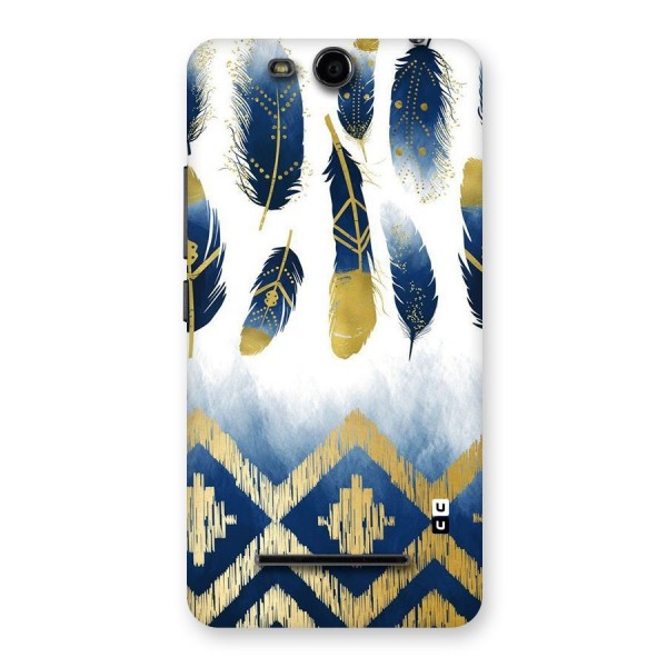 Feathers Beauty Back Case for Micromax Canvas Juice 3 Q392
