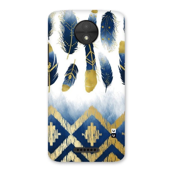 Feathers Beauty Back Case for Moto C