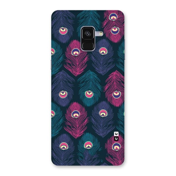 Feathers Patterns Back Case for Galaxy A8 Plus