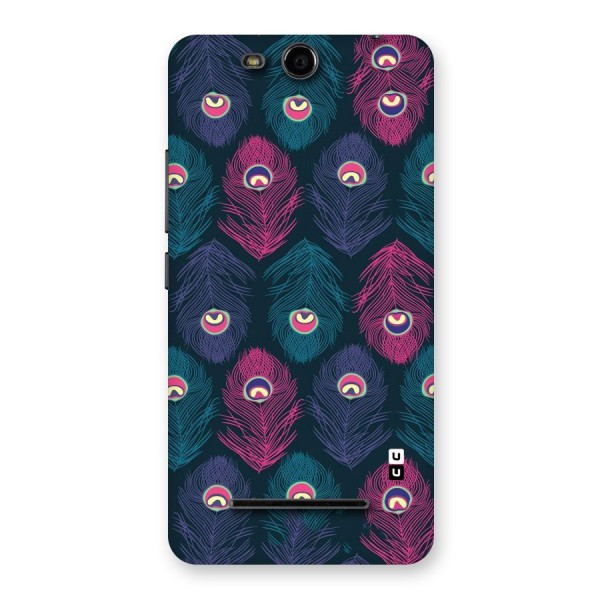 Feathers Patterns Back Case for Micromax Canvas Juice 3 Q392