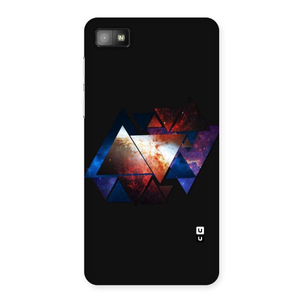 Fire Galaxy Triangles Back Case for Blackberry Z10