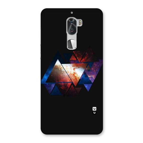Fire Galaxy Triangles Back Case for Coolpad Cool 1