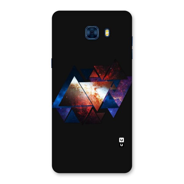 Fire Galaxy Triangles Back Case for Galaxy C7 Pro