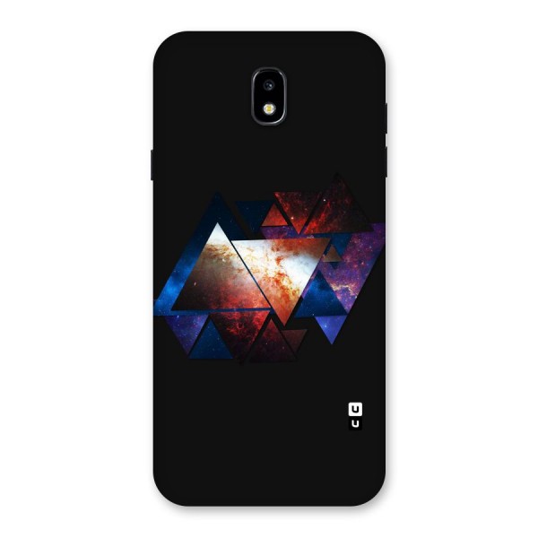 Fire Galaxy Triangles Back Case for Galaxy J7 Pro