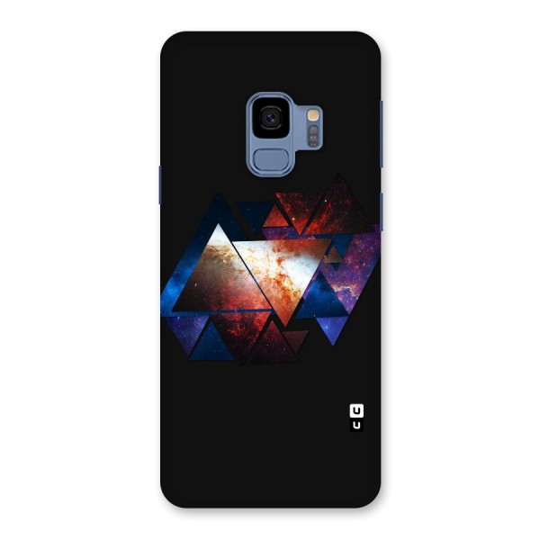 Fire Galaxy Triangles Back Case for Galaxy S9