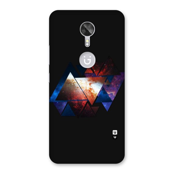 Fire Galaxy Triangles Back Case for Gionee A1