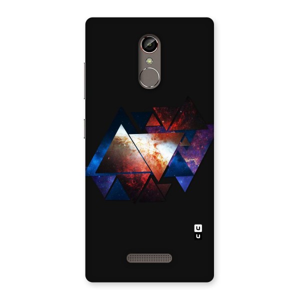 Fire Galaxy Triangles Back Case for Gionee S6s