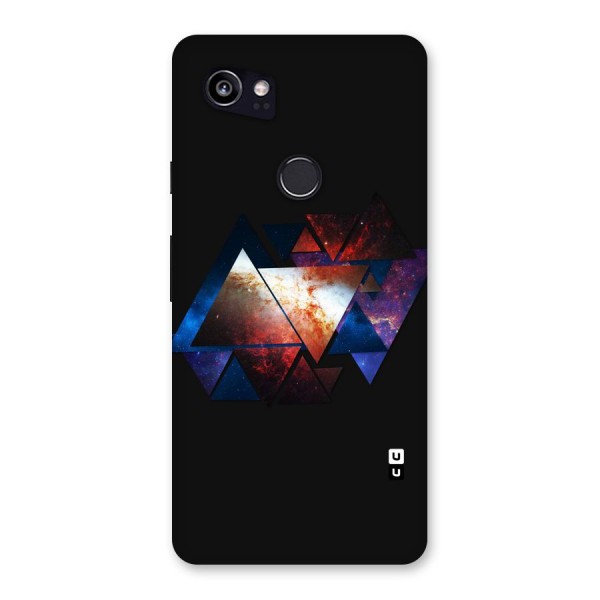 Fire Galaxy Triangles Back Case for Google Pixel 2 XL