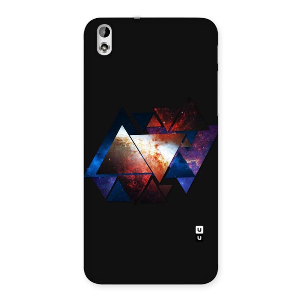 Fire Galaxy Triangles Back Case for HTC Desire 816