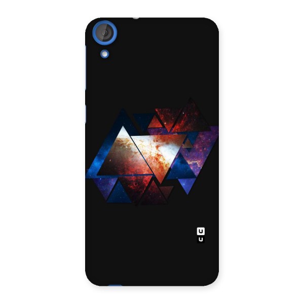 Fire Galaxy Triangles Back Case for HTC Desire 820