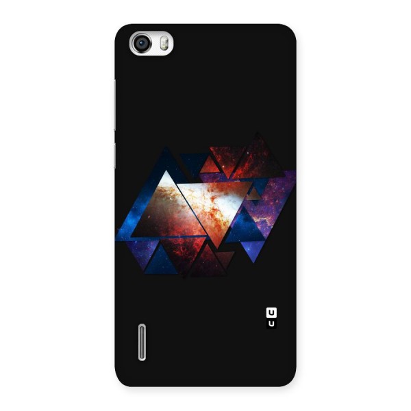 Fire Galaxy Triangles Back Case for Honor 6