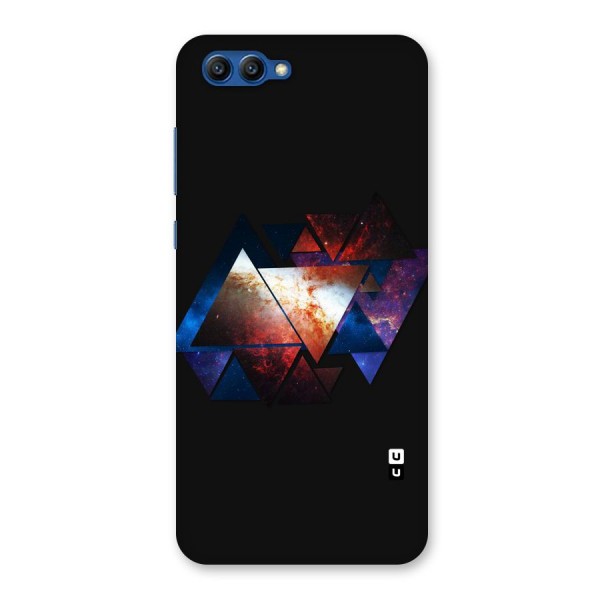 Fire Galaxy Triangles Back Case for Honor View 10