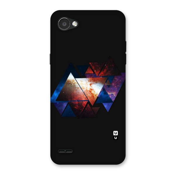 Fire Galaxy Triangles Back Case for LG Q6