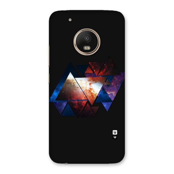 Fire Galaxy Triangles Back Case for Moto G5 Plus