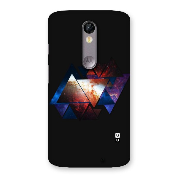 Fire Galaxy Triangles Back Case for Moto X Force