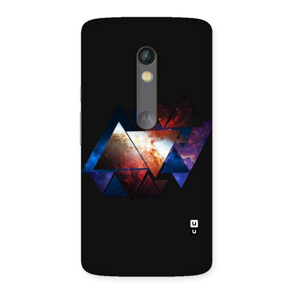 Fire Galaxy Triangles Back Case for Moto X Play