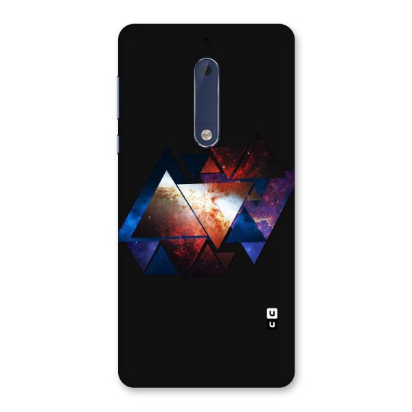 Fire Galaxy Triangles Back Case for Nokia 5