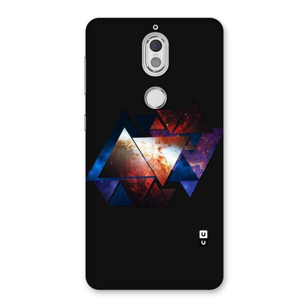 Fire Galaxy Triangles Back Case for Nokia 7