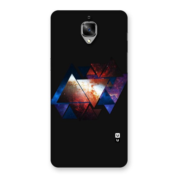 Fire Galaxy Triangles Back Case for OnePlus 3