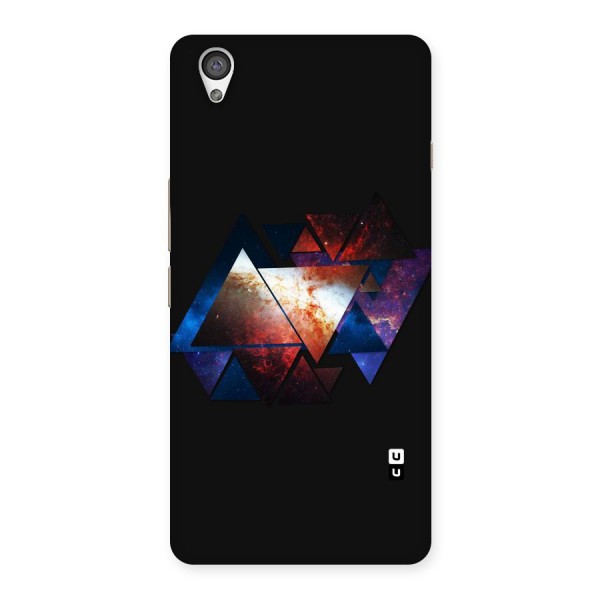 Fire Galaxy Triangles Back Case for OnePlus X