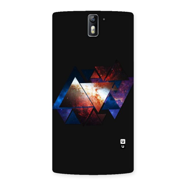 Fire Galaxy Triangles Back Case for One Plus One