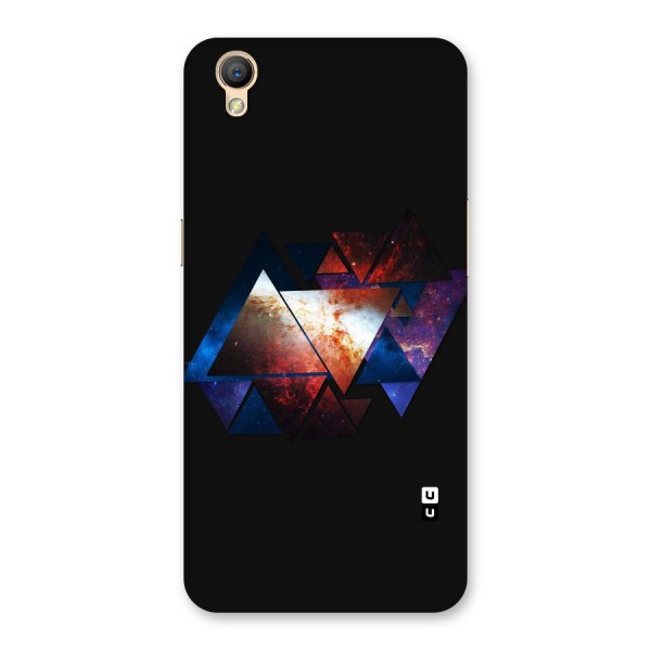 Fire Galaxy Triangles Back Case for Oppo A37
