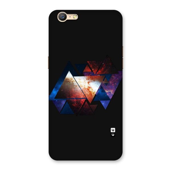 Fire Galaxy Triangles Back Case for Oppo A39