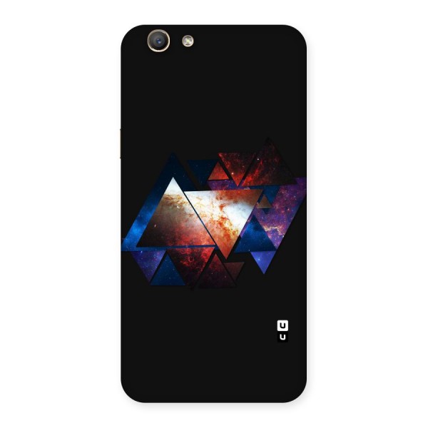 Fire Galaxy Triangles Back Case for Oppo F1s