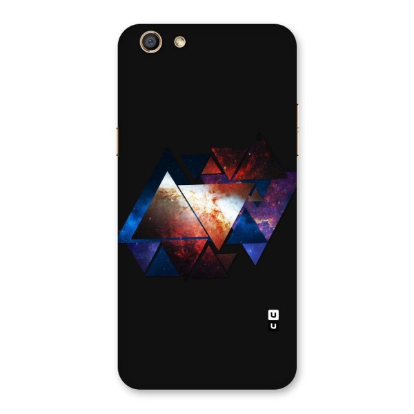 Fire Galaxy Triangles Back Case for Oppo F3