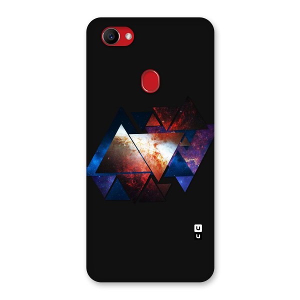 Fire Galaxy Triangles Back Case for Oppo F7