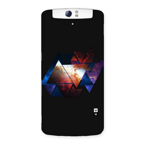 Fire Galaxy Triangles Back Case for Oppo N1