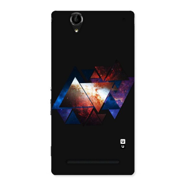 Fire Galaxy Triangles Back Case for Sony Xperia T2