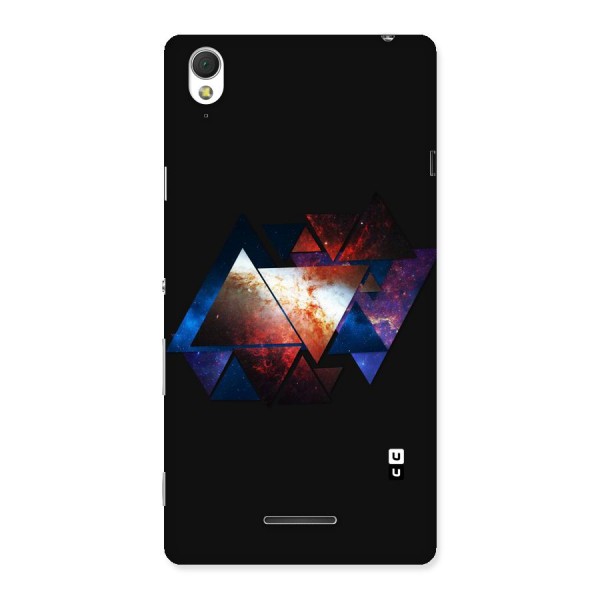 Fire Galaxy Triangles Back Case for Sony Xperia T3