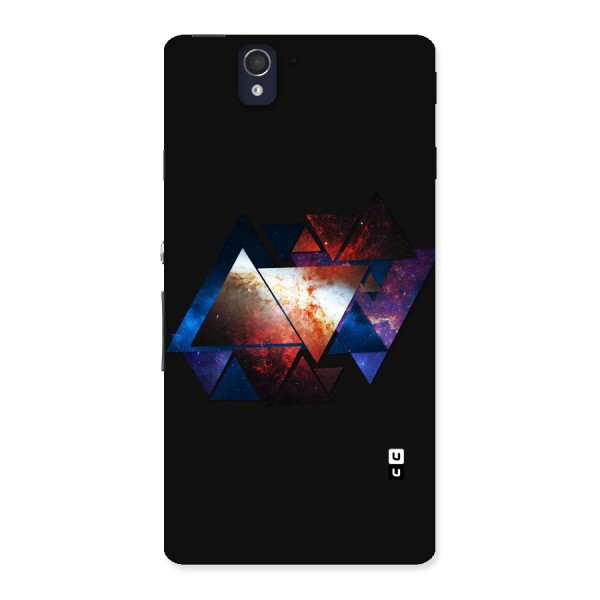 Fire Galaxy Triangles Back Case for Sony Xperia Z