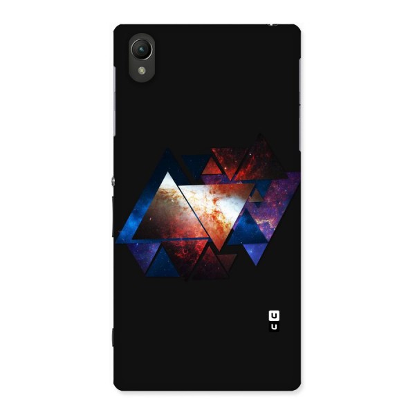 Fire Galaxy Triangles Back Case for Sony Xperia Z1