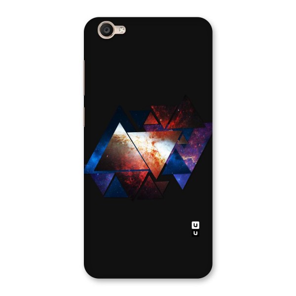 Fire Galaxy Triangles Back Case for Vivo Y55s