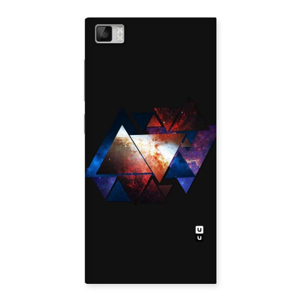 Fire Galaxy Triangles Back Case for Xiaomi Mi3