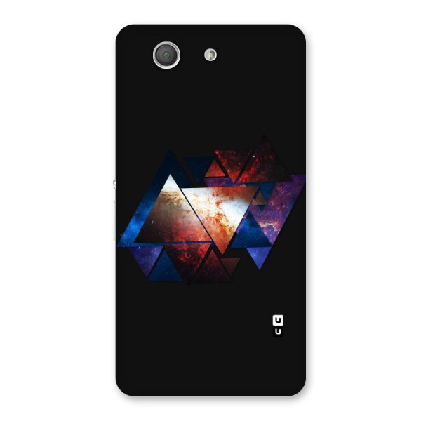Fire Galaxy Triangles Back Case for Xperia Z3 Compact