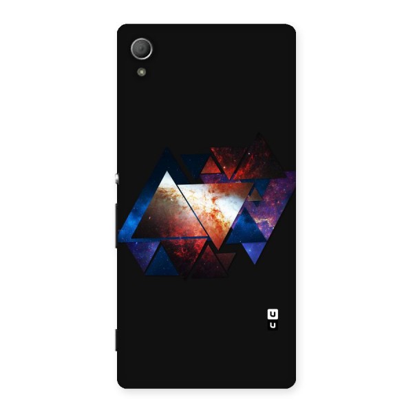 Fire Galaxy Triangles Back Case for Xperia Z4