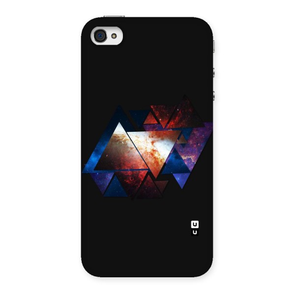 Fire Galaxy Triangles Back Case for iPhone 4 4s