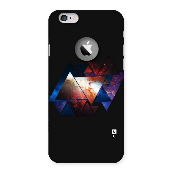 Fire Galaxy Triangles Back Case for iPhone 6 Logo Cut