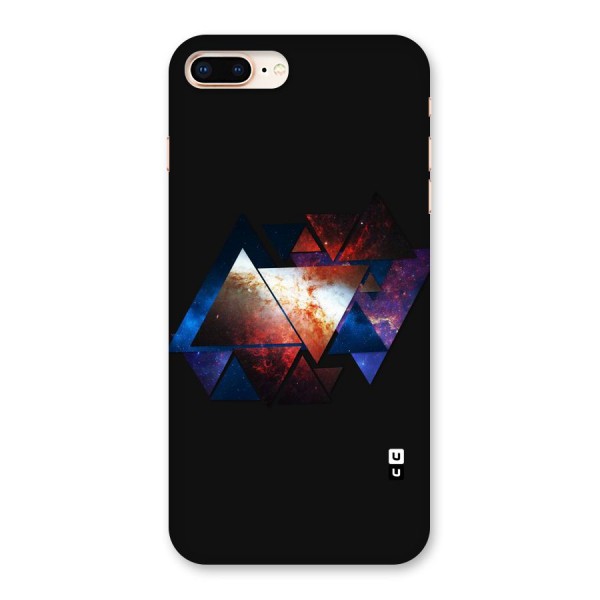 Fire Galaxy Triangles Back Case for iPhone 8 Plus