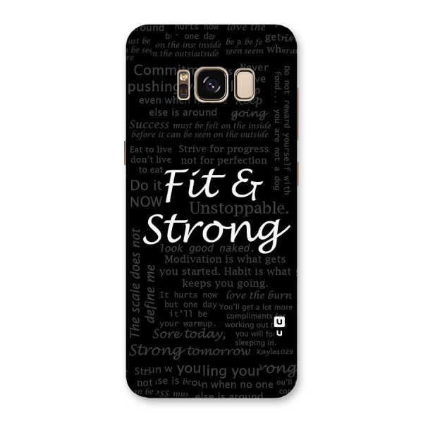 Fit And Strong Back Case for Galaxy S8