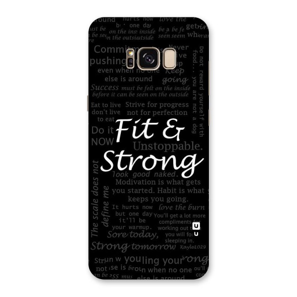 Fit And Strong Back Case for Galaxy S8 Plus