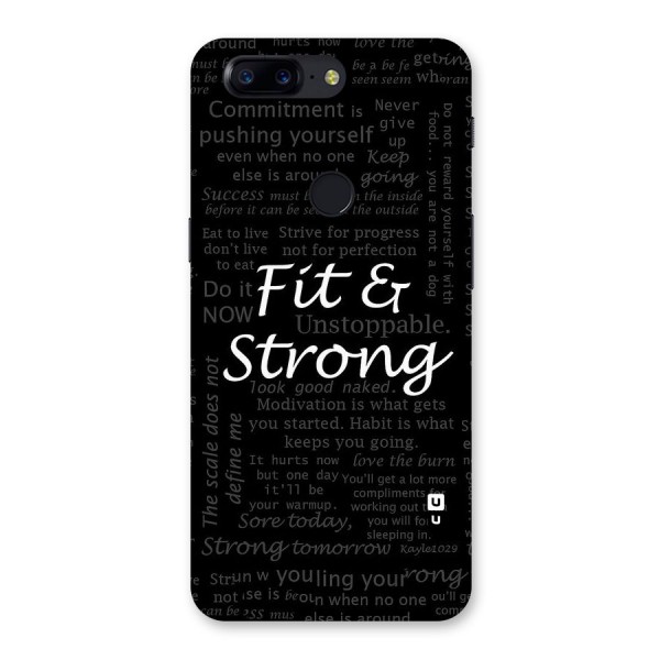 Fit And Strong Back Case for OnePlus 5T